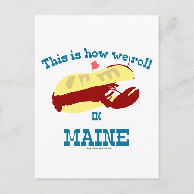 Postal Funny Maine Lobster Roll (Anverso)