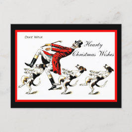 Postal Funny Man Dogs Top Hat Monocle Cake Walk copia 190