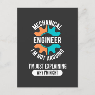 Postal Funny Mechanical Engineer, Mechanical Engineering