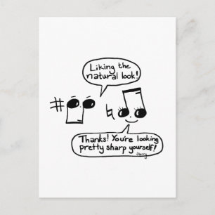 Postal Funny Musical Compliments Personalizado: Versión I