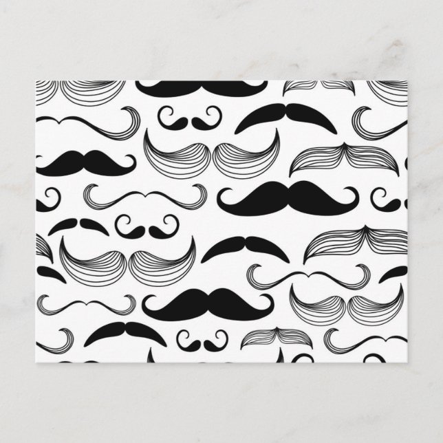Postal Funny Mustache (Anverso)
