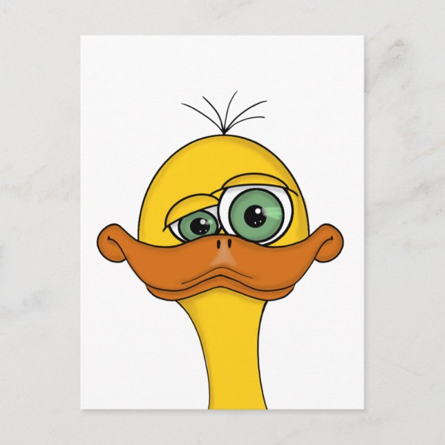 Postal Funny Odd Duck Personalizado (Anverso)