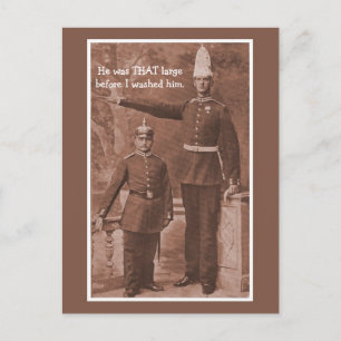 Postal Funny personalizable vintage militar