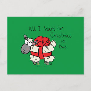 Postal Funny Personalizado de Navidades de Holiday Cute S