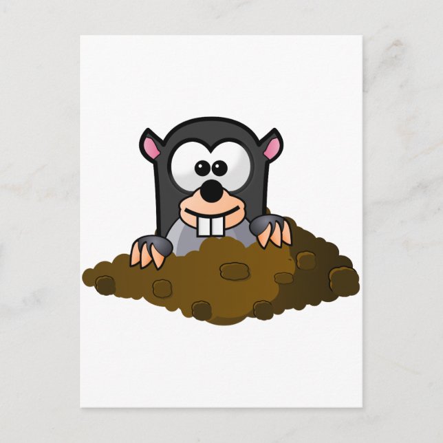 Postal Funny personalizado mole (Anverso)