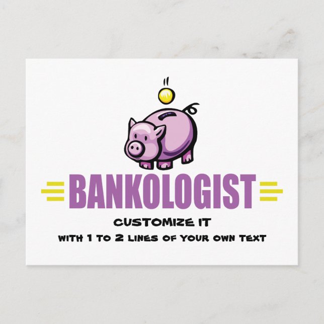 Postal Funny Piggy Bank (Anverso)