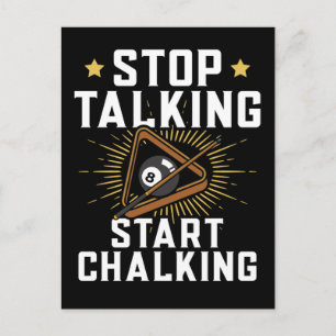 Postal Funny Pool Player Cita Billard Sports