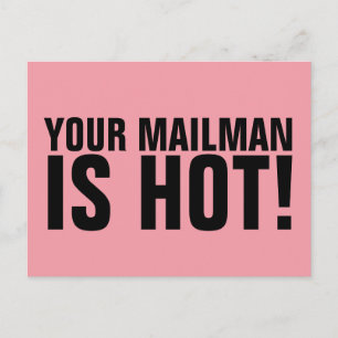 POSTAL FUNNY POSTCARDS, ¡TU MAILMAN ESTÁ CALIENTE!
