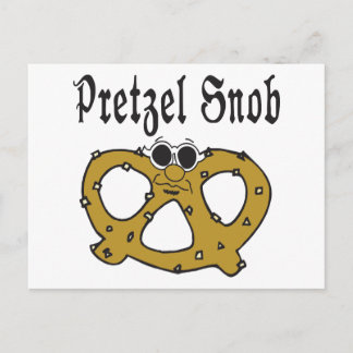 Postal Funny Pretzel Snob