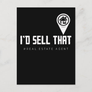 Postal Funny Property Broker Fun Real Estate Agent