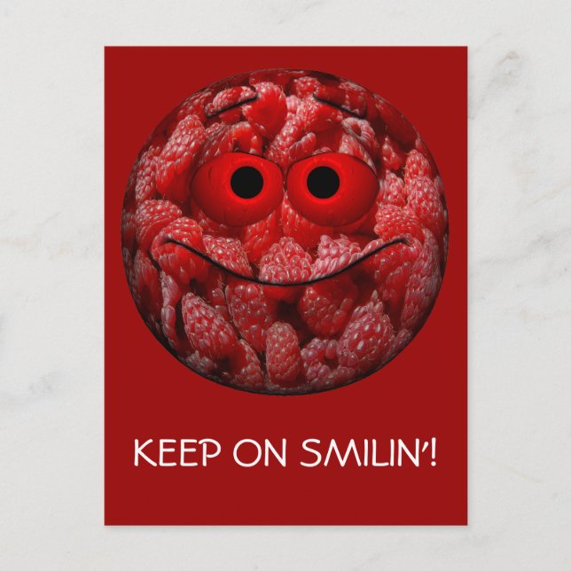 Postal Funny Raspberry Emoticon (Anverso)