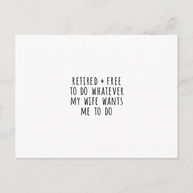 Postal Funny Retirement Card (Anverso)