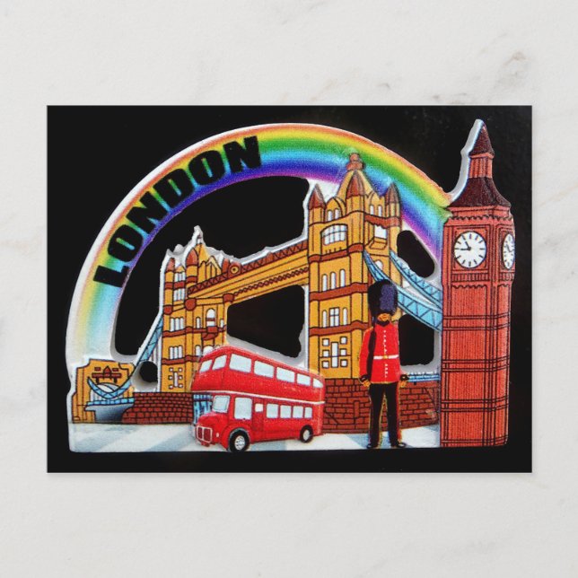 Postal Funny Retro Vintage Londres Inglaterra (Anverso)