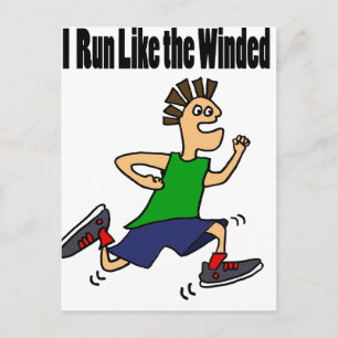 Postal Funny Runner Dude Personalizado