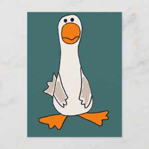Postal Funny Sad Goose Personalizado