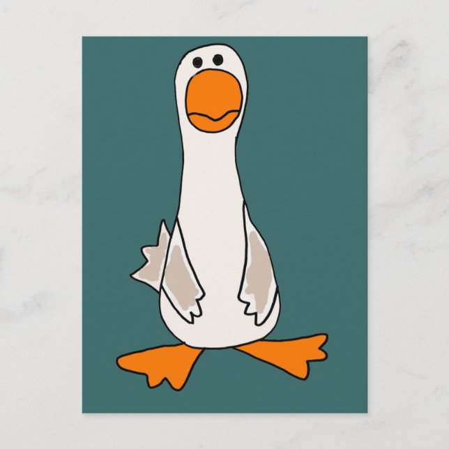 Postal Funny Sad Goose Personalizado (Anverso)