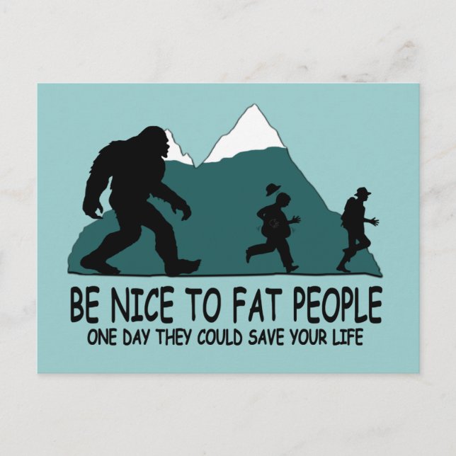 Postal Funny Sasquatch (Anverso)