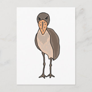 Postal Funny Shoebill Bird Design