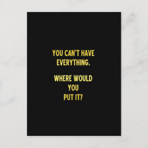 Postal Funny Shopping Hoarding Chiste