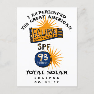Postal Funny Solar Eclipse Sunscreen