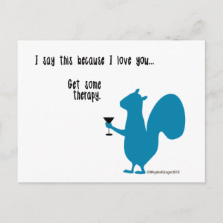 Postal Funny Squirrel Postcard
