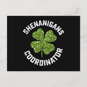 Postal Funny St Patrick's Day, coordinadora de Shenanigan