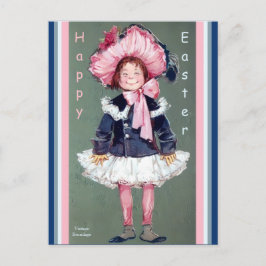 Postal Funny Sweet Vintage Chica Cheful Easter Alt Copy