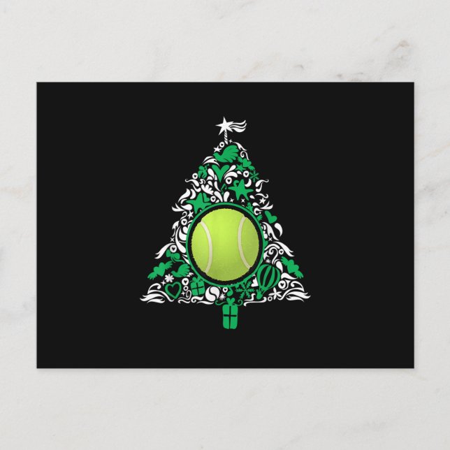 Postal Funny Tennis Ball Christmas Tree Decorations Xmas (Anverso)