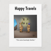 Funny Travel Humcard Postcard