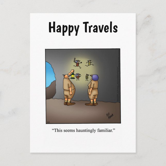 Postal Funny Travel Humcard Postcard (Anverso)