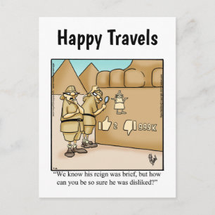Postal Funny Travel Humcard Postcard