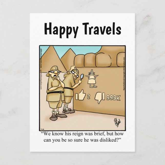 Postal Funny Travel Humcard Postcard (Anverso)