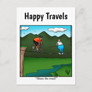 Postal Funny Travel Humcard Postcard