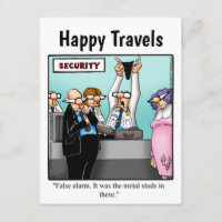 Funny Travel Humcard Postcard