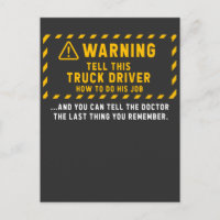 Funny Truck Driver Cita Chiste Camionero