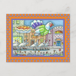 POSTAL FUNNY TURKEY DAY PARADE HELIUM BALLOONS