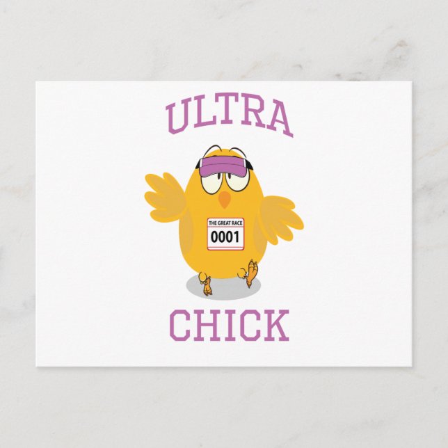 Postal Funny Ultra Chick Runner (Anverso)
