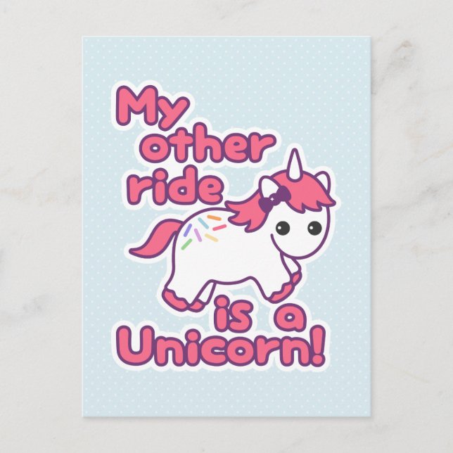 Postal Funny Unicorn (Anverso)