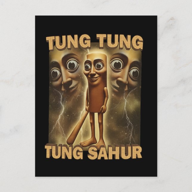 Postal Funny Viral-Style Cartoon | Meme Aesthetic Art (Anverso)