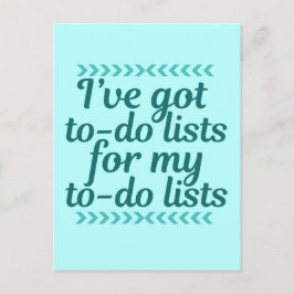 Postal Funny Workaholic