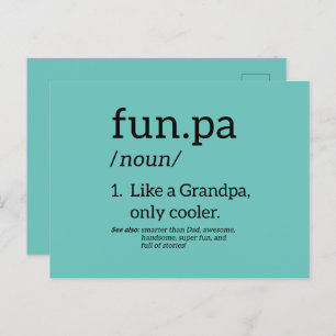 Postal Funpa Como Un Abuelo Sólo Cooler