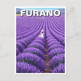 Postal Furano Japan Lavender Fields Viaje