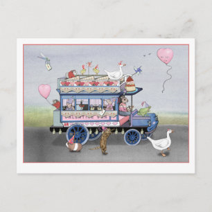 Postal Furgoneta del Día de San Valentín