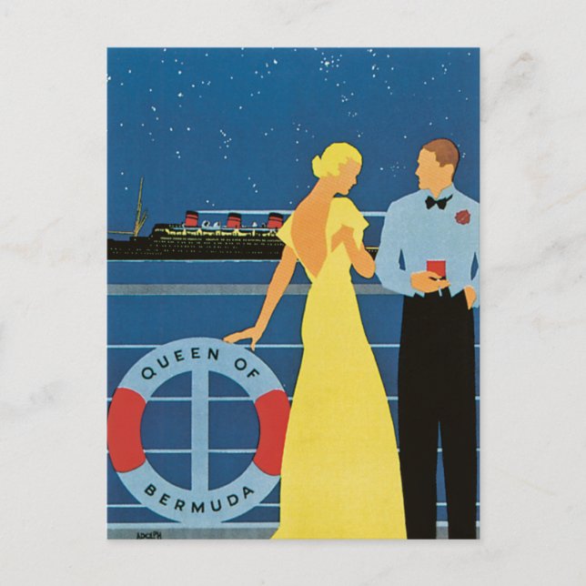 Postal Furness ~ Reina de las Bermudas (Anverso)