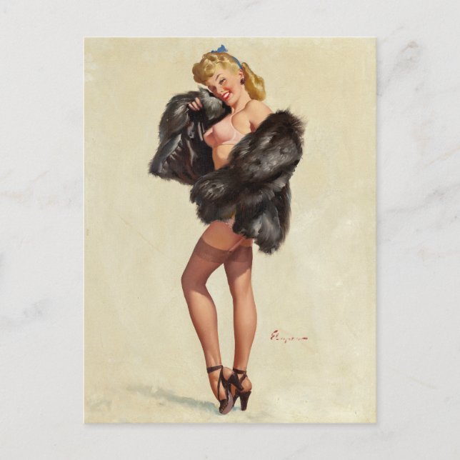 Postal Furs Pin Up