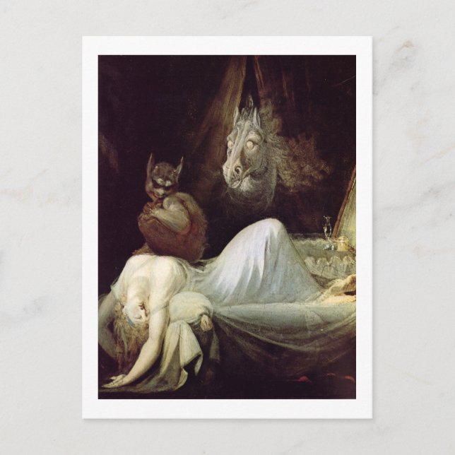 Postal Fuseli, The Nightmare, c1790 (Anverso)