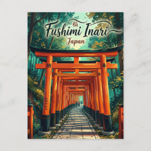 Postal Fushimi Inari-taisha Japón