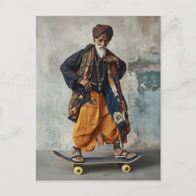 Postal Fusión cultural sobre ruedas (Anverso)