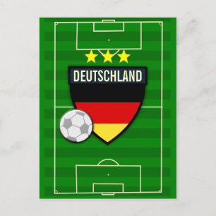 Postal Fútbol Alemania Deutschland