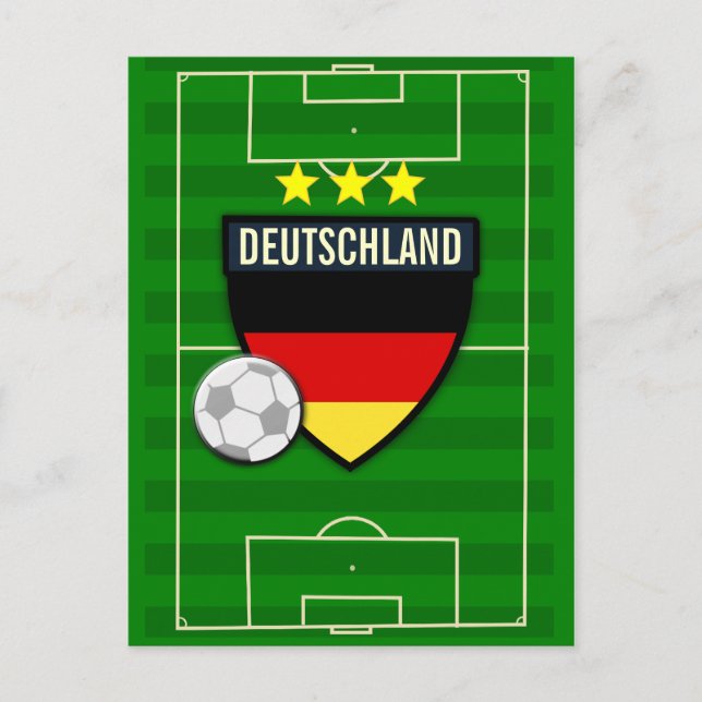 Postal Fútbol Alemania Deutschland (Anverso)